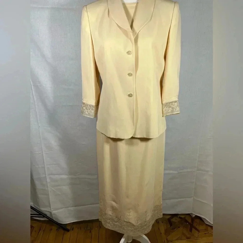 Talbots 3pc.silk suit